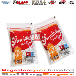 Filtri Smoking Regular 7.5mm – 10 x 120 Filtri Originali