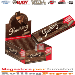 Cartine Smoking Brown KS Slim + Filtri – 24 Libretti