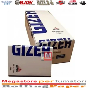 Scatola cartine Gizeh blue doppie corte con chiusura magnetica