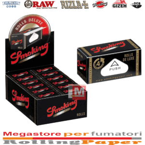 Cartine Smoking Rolls Deluxe – Rollo De Luxe 4 Metri, 24 Rotoli