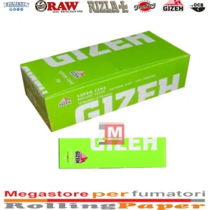 Cartine Gizeh Super Fine Verde Corte – 50 Libretti