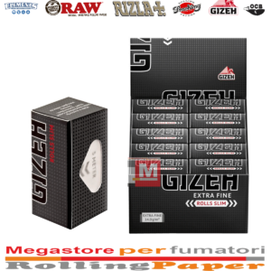 Gizeh Black Extra Fine Rolls Slim Nero Rolls 5 Metri Rullo