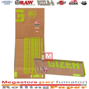 Cartine Gizeh Pure Hemp Bio Corte – 25 Libretti