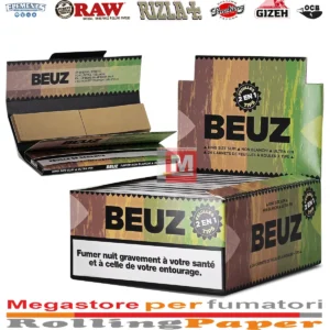 Beuz Cartine King Size Brown Lunghe + Filtri in Carta – 24 Libretti